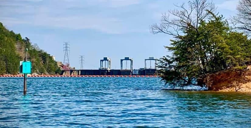 Smith Mountain Lake Dam; Photo Copyright 1998 Brian Raub